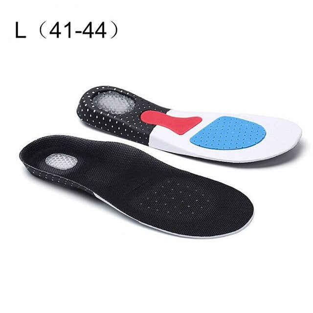 1pair Unisex Solid Silicone Gel Insoles Foot Care for Plantar Fasciitis Heel Spur Sport Shoe Pad Insoles Arch Orthopedic Insole